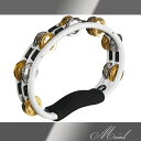 Meinl マイネル Recording Combo Hand Held ABS Tambourine Dual Alloy Jingles Steel/Solid Brass [TMT1M-WH] タン…