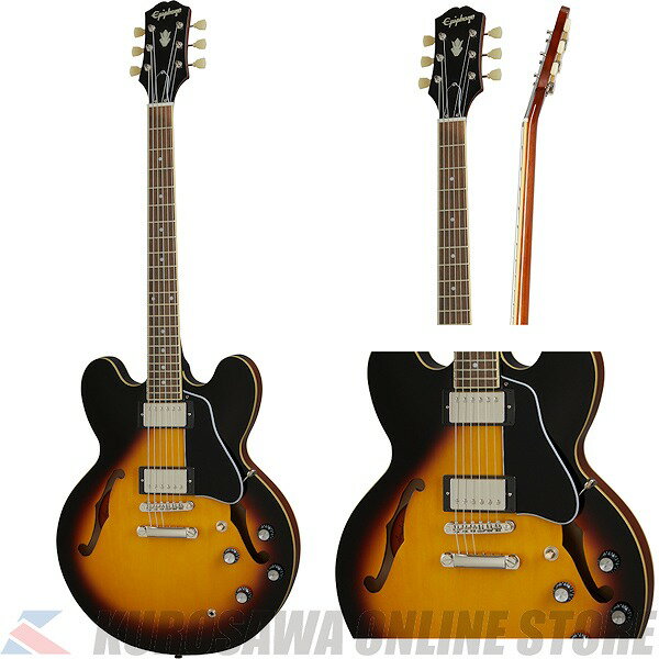 Epiphone ES-335 Vintage Sunburst EIES335VSNH1 【高性能ケーブルプレゼント！】【ONLINE STORE】