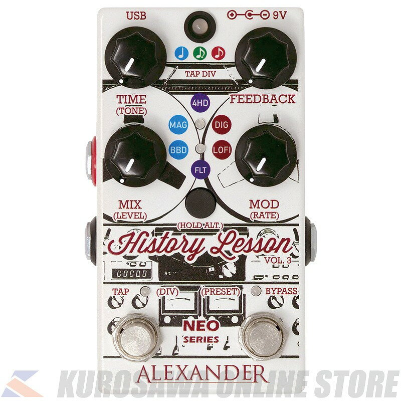 Alexander Pedals History Lesson Volume 3 エコー&ディレイ [Delay] (ご予約受付中)【ONLINE STORE】