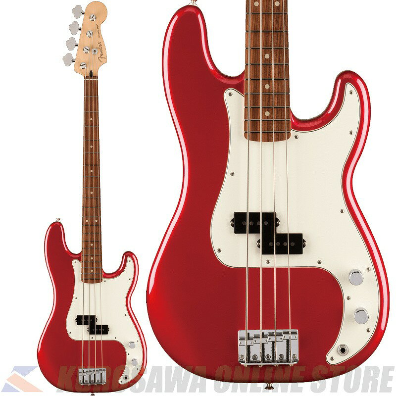 Fender Player Precision Bass Pau Ferro Candy Apple Red 【ケーブルプレゼント】(ご予約受付中)【ONLINE STORE】