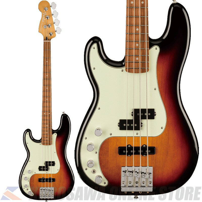 Fender Player Plus Precision Bass Left-Hand Pau Ferro 3-Color Sunburst yP[uv[gz(\t)yONLINE STOREz