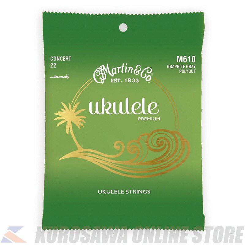 Martin Ukulele Premium Polygut Strings (Concert)[M610]【ネコポス】【ONLINE STORE】