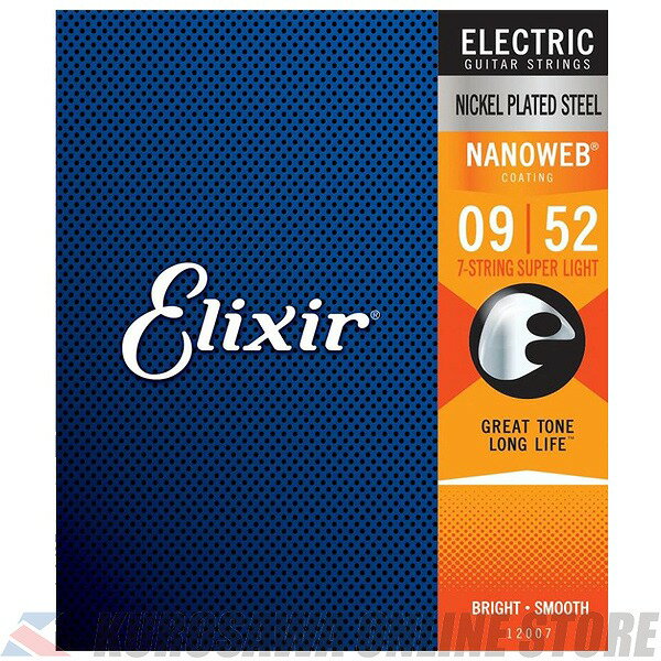 Elixir NANOWEB 7 Strings Super Light (.009 - .052) [12007] (ͽ)ڥͥݥۡONLINE STORE