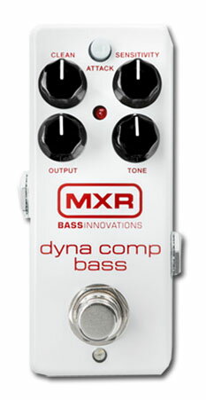 -MXR M282 Dyna Comp Bass- 音楽史に大きく貢献したダイナコンプをベース用にチューンしPhase95と同サイズのミニ筐体に。 クリーンコントロールで音程感を損なわない音作りが可能。 アタックスイッチで早いモダンなアタックとゆったりとしたビンテージなアタックを切り替え可能。 心臓部には伝統的なCA3080を使用。