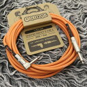 -ORANGE CABLE-オレンジ色のデザインが印象的なギターケーブル。 しなやかで取り回しの良い仕上がりとなっています。 目を惹くデザインと信頼性の高いクオリティは、ライブパフォーマンスにもオススメのケーブルです。 -SPECIFICATIONS- ■INSTRUMENT CABLE ■20ft / 6mSL