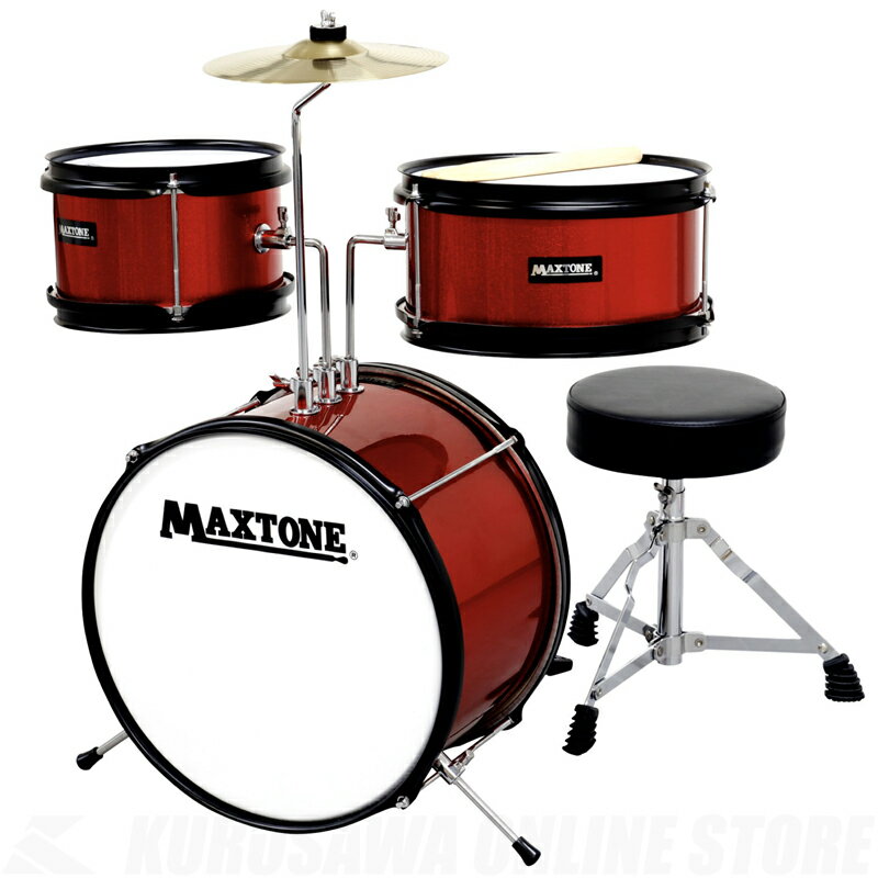 MAXTONE ジュニアドラムセット MX-60 RED【送料無料】【ONLINE STORE】