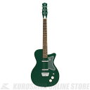 -JADE 57 JADE-DANELECTRO の名機U2を忠実に再現しつつも、近代的な使いやすさも追加したモデルです。 元となったU-2はヴィンテージ価値が高まり、なんと$3,000で取引されています。 その憧れのギターを新たにDANELECTROが再現。 50年代に生産されたリップスティックピックアップのサウンドを再現した「50’s Lipstick」を採用。内部配線も当時の物を忠実に再現。 ノブ、ペグボタン、トラスロッドカバーなどのプラスチック部は経年劣化を再現したカラーリングを採用しビンテージ感を演出。 近代的な需要に応えるためにブリッジはアジャスタブルブリッジに変更し、ビンテージモデルよりも使いやすいモデルに仕上げました。 【50’s Lipstickについて】 1950年代の温かみのある美しい音色を再現したピックアップです。 マグネットは当時と同じアルニコ6を使用。 リップスティックチューブは80/20亜鉛真鍮合金製で、 当時、化粧品メーカーのマックスファクターから買ってきたチューブと同じ素材を選択。 これにより、暖かみのある低音、燃えるような中音、クリアな高音を実現しました。 これこそが本当のダンエレクトロサウンドと言えるでしょう。 -SPECIFICATIONS- トップ材:メゾナイト フレーム材:スプルース バック材:メゾナイト ネック材:メイプル フィンガーボード材:パーフェロー マシンヘッド:ダンエレクトロオリジナルVOSチューナー ハードウエア:クローム スケール:636mm ピックアップ:50’s Lipstick ブリッジ:アジャスタブル コントロール:2-ボリューム/2-トーン/ トグルスイッチ 付属品:ダンエレクトロオリジナルギグバッグ