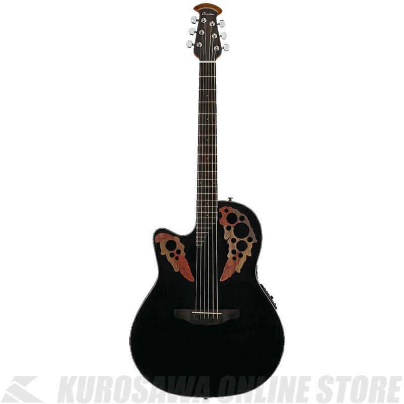 Ovation Celebrity Elite Mid Depth CE44L-5 (Black) (レフティ) (エレアコ) 【高性能ケーブルプレゼント！】【ONLINE STORE】