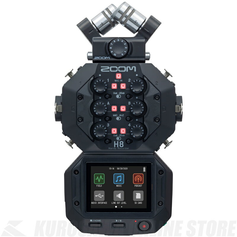 ZOOM H8 Handy Recorder《ハンディレコーダー》【送料無料】(ご予約受付中)【ONLINE STORE】