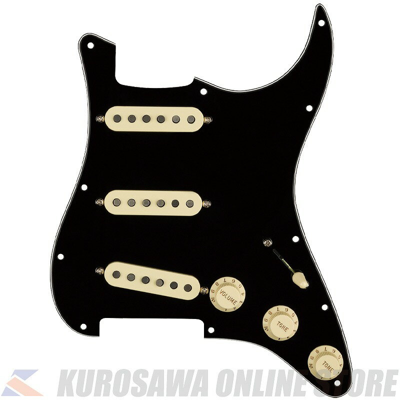 Fender Pre-Wired Strat Pickguard, Custom Shop Texas Special SSS, Black 11 Hole PG (ご予約受付中)【ONLINE STORE】