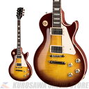 -Les Paul Standard ’60s- 1960レスポールに胸いっぱいの愛を! レスポール・スタンダードが新たに、往年のクラシックなデザインを纏ってのリリースとなります。 そのクラシックなデザインは、ミュージックシーンとの結び付きが強く、今までに数多のギタリストを虜にし、世代や音楽ジャンルの垣根を越え音楽の創造に貢献してきたデザインです。 ギブソン社は技術革新における往年のギブソンの黄金期に敬意を表し、その正真正銘なるデザインを現代に蘇らせます。 レスポール・スタンダード60’は、ソリッド・マホガニー・ボディにAAフィガード・メイプル・トップ、スリム・テイパーによる60年代スタイルのマホガニー・ネックにローズウッド指板とディッシュ・インレイを擁し、 ABR-1・チューン・オー・マチック・ブリッジ、アルミニューム・ストップバー・テイルピース、グローヴァー・ロトマチック・キドニー・チューナー、ゴールド・トップハット・ノブが搭載されています。 バーストバッカー61Rピックアップがネックポジションに、バーストバッカー61Tピックアップがブリッジポジションにマウントされ、アルニコVマグネット、オーディオ・テイパー・ポテンショミーター、オレンジ・ドロップ・キャパシターが搭載されています。 ※商品画像はサンプル画像となります。 -Specification- ■Body Body Shape:Les Paul Body Material:Mahogany Top:AA Flamed Maple Weight Relief:None Finish:Gloss Nitrocellulose Lacquer ■Neck Material:Mahogany Profile:Slim Taper Scale Length:24.75" / 628.65mm Fingerboard Material:Rosewood Number Of Frets:22 Frets:Medium Jumbo Nut Material:Graph Tech Inlays:Acrylic Trapezoids ■Electronics Neck Pickup:Burstbucker 61R Bridge Pickup:Burstbucker 61T Controls:2 Volumes, 2 Tones & Toggle Switch (Hand-wired with Orange Drop Capacitors)