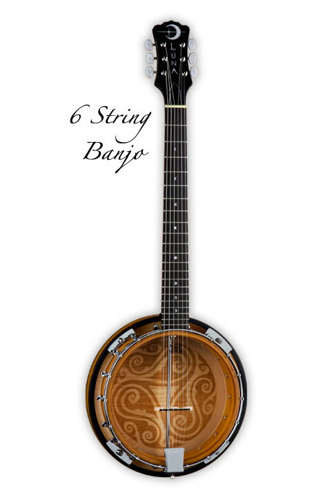 Luna Guitars Folk Series 6 String Banjo [BGB CEL 6] 《バンジョー》【送料無料】(ご予約受付中)【ONLINE STORE】