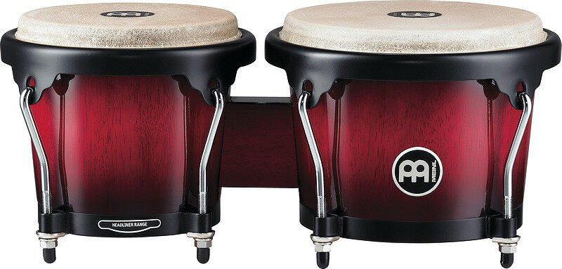 MEINL HB100 Wine Red Burst Headlinerシリーズウッドボンゴ[6 3/4