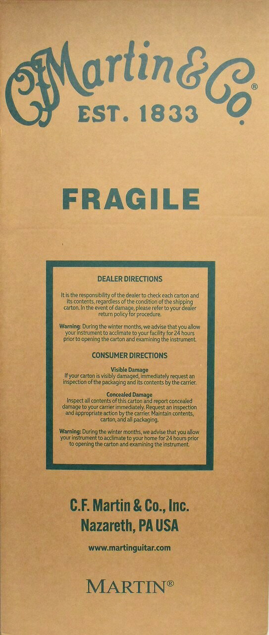 「誰も手を付けていないMartinを手にしたい」 そんなMartin愛をお持ちの方向けのサービスを、クロサワ楽器横浜店【Martin正規代理店】は始めました。 公式ページURL s://www.martinclubjp.com/guitars/16_series/000C12-16E_Nylon/ 〜〜　未開封・未展示のMartin　〜〜 次回入荷便の未開封・未展示品をお客様にお届け致します。 店頭受取・通信販売どちらも可能です。下記2通りのお渡しコースからお選びください。 ■完全未開封コース 通称「Martin箱」と呼ばれるMartinロゴ入りダンボールに入った状態での保管・お渡しとなります。 店頭にてお客様自身の手で開梱するも良し、ご自宅で開梱作業を楽しむも良し、 パーフェクトなまっさらさをお楽しみ頂けるコースとなります。Martin箱の持ち帰りは任意です。 ■事前検品コース 入荷時に専門スタッフが開梱し、あらかじめ検品作業のみ行います。 店頭に並べることは無く、ケースに入った状態での保管・お渡しとなります。 万が一の初期不良に対して、最速での対応が可能なコースとなります。 ※完全未開封コースをお選び頂いた場合も、入荷から1週間経過の時点で事前検品コースに切り替えさせて頂きます。 ※ご注文時、備考欄に「店頭受取・通信販売」「完全未開封コース・事前検品コース」 　それぞれご希望をご記載下さい。ご指定の無い場合は「通信販売・事前検品コース」とさせて頂きます。 〜〜　納期について　〜〜 次回入荷便からのご用意となりますので即納では御座いません。 お急ぎの方は店頭在庫品をご注文頂きますようお願い致します。 輸入商品のため変動の可能性が御座いますが、 「D-28」「000-28」などスタンダードなモデルで「おおよそ2~8週間程度」が納期目安となります。 「D-45」など生産本数の少ないモデルはそれ以上かかる場合も御座います。 具体的な納期に関しましては、 ご注文　→　弊社貿易部を通して納期確認　→　お客様に担当スタッフからご連絡となります。 〜〜　掲載画像・返金対応について　〜〜 本ページに掲載されている画像は別個体によるイメージです。 木目や音色、弾き心地などがお気に召さない場合にも返金対応は致しかねますのでご注意ください。 万が一の初期不良の場合は別個体と交換させて頂きます。 弦高や弾き心地のお好みなど御座いましたら「その個体に対する調整の範囲内」であれば無料にて承りますので お気軽にお申し付けください。（パーツ交換を伴う場合は実費をご請求させて頂きます） ●納期 注文後2〜8週間程度が目安 【キャンペーン】 〜ジャックスショッピングクレジット無金利＆超低金利キャンペーン！〜 最大48回払いまで金利0％(ボーナス併用可) 48回以上も超低利益[ 54回 1％／60回 2％ ／84回 5％ ] ※月々￥3,000以上の下限額がありますのでご了承下さいませ。 〜買取・下取 超々々強化キャンペーン実施中！！！〜 通常よりも査定額20％アップにて買取をさせて頂きます！ 当店商品ご購入時の下取であれば更に10％アップ！ 当店では「アフター下取」も常時開催！ ※商品ご購入後1ヶ月以内であれば、下取価格にて査定致します！ 【アフターサポート】 当店はリペア担当が常駐しており、直接お話も頂ける店舗です！ 通常使用時に起こり得るトラブルは何でもご相談下さい！ ご購入後一定期間の保証も付いており、初心者の方でも安心！ ※当社輸入ブランドの新品Martin（USA製）・新品KAMAKAは、なんと3年保証！ その他新品商品は1年間、中古品についても最大6ヵ月の保証期間を設けております！ ※事故による故障などは保証対象外となっております。 保証内容については各担当者までお問い合わせ下さい。 − クロサワ楽器横浜店 − 〒220-0005 神奈川県横浜市西区南幸1-3-1 横浜岡田屋モアーズ4F TEL　045-317-3711 E-Mail　hama@kurosawagakki.com