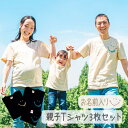 親子 tシャツ 名入れ おそろい プレゼント 誕生日 ペア 名入れ ペアルック ペアtシャツ ブランド 家族 お揃い キャンプ 3枚セット 親子コーデ 親子ペア...