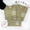 親子 tシャツ 名入れ おそろい プレゼント 誕生日 ペア 名入れ ペアルック ペアtシャツ ブランド 家族 お揃い キャンプ 3枚セット 親子コーデ 親子ペア...