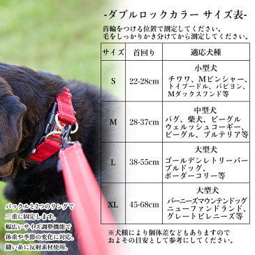 イージードッグ EZYDOG ダブルロックカラー L【犬の首輪（くびわ）/大型犬用/犬用首輪】【お出かけ・お散歩グッズ/おでかけグッズ】【犬用品/ペット・ペットグッズ/ペット用品】