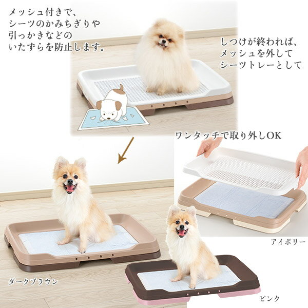 リッチェル 犬用 お掃除簡単ステップトレー ワイド【トイレ用品/トイレトレー・トイレ容器（トイレトレイ）/犬のトイレ】【犬用品/ペット・ペットグッズ/ペット用品】【あす楽対応】