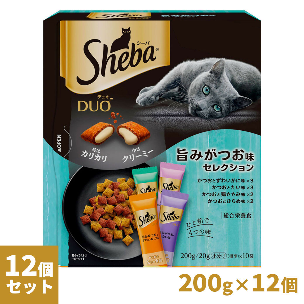 乐天商城 - シーバ デュオ 旨みがつお味セレクション 200g×12個