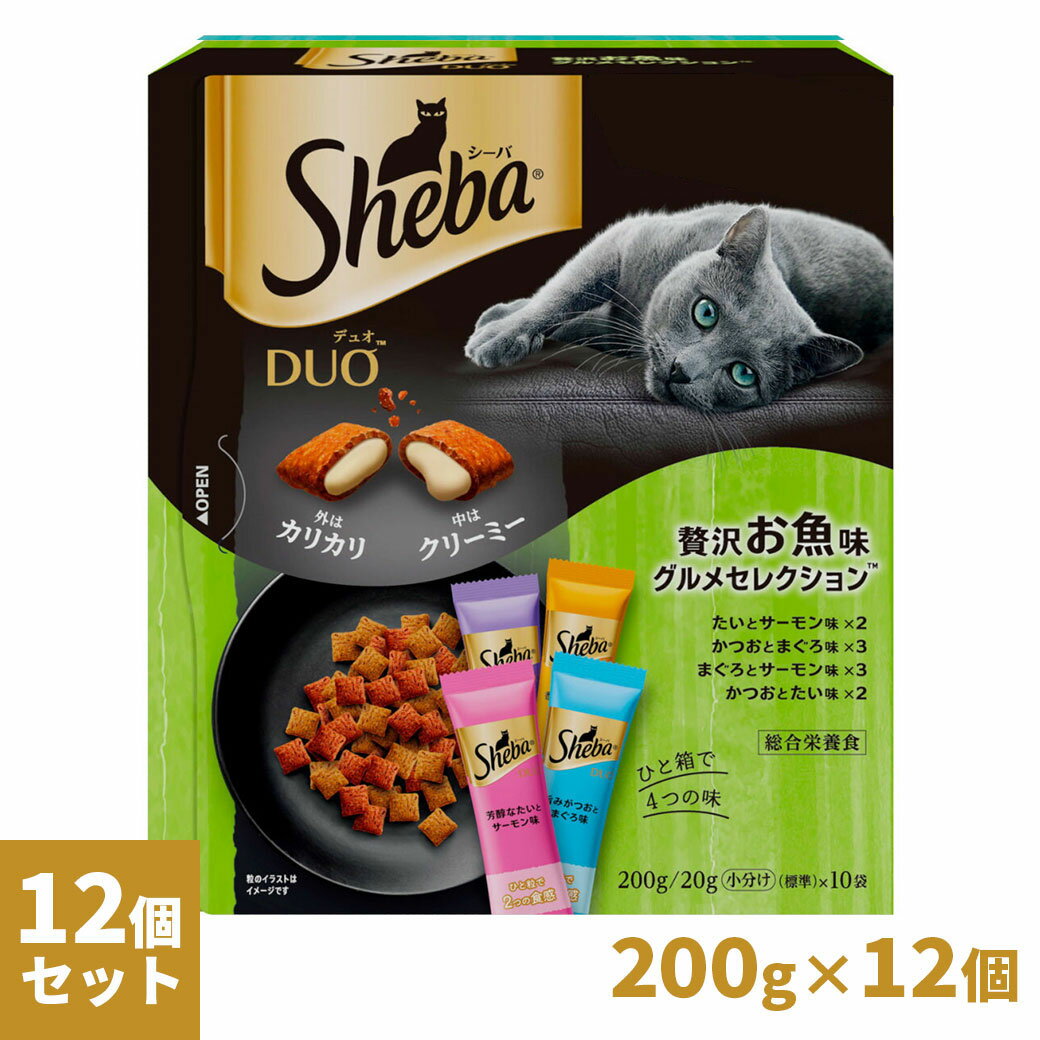 乐天商城 - シーバ デュオ 贅沢お魚味グルメセレクション 200g×12個