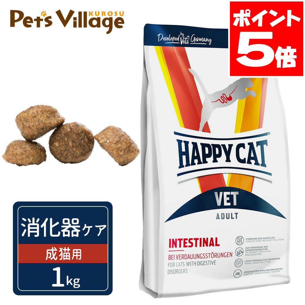 Rakuten - ハッピーキャット VET インテスティナル 消化器ケア 成猫用 ドライ 1kg
