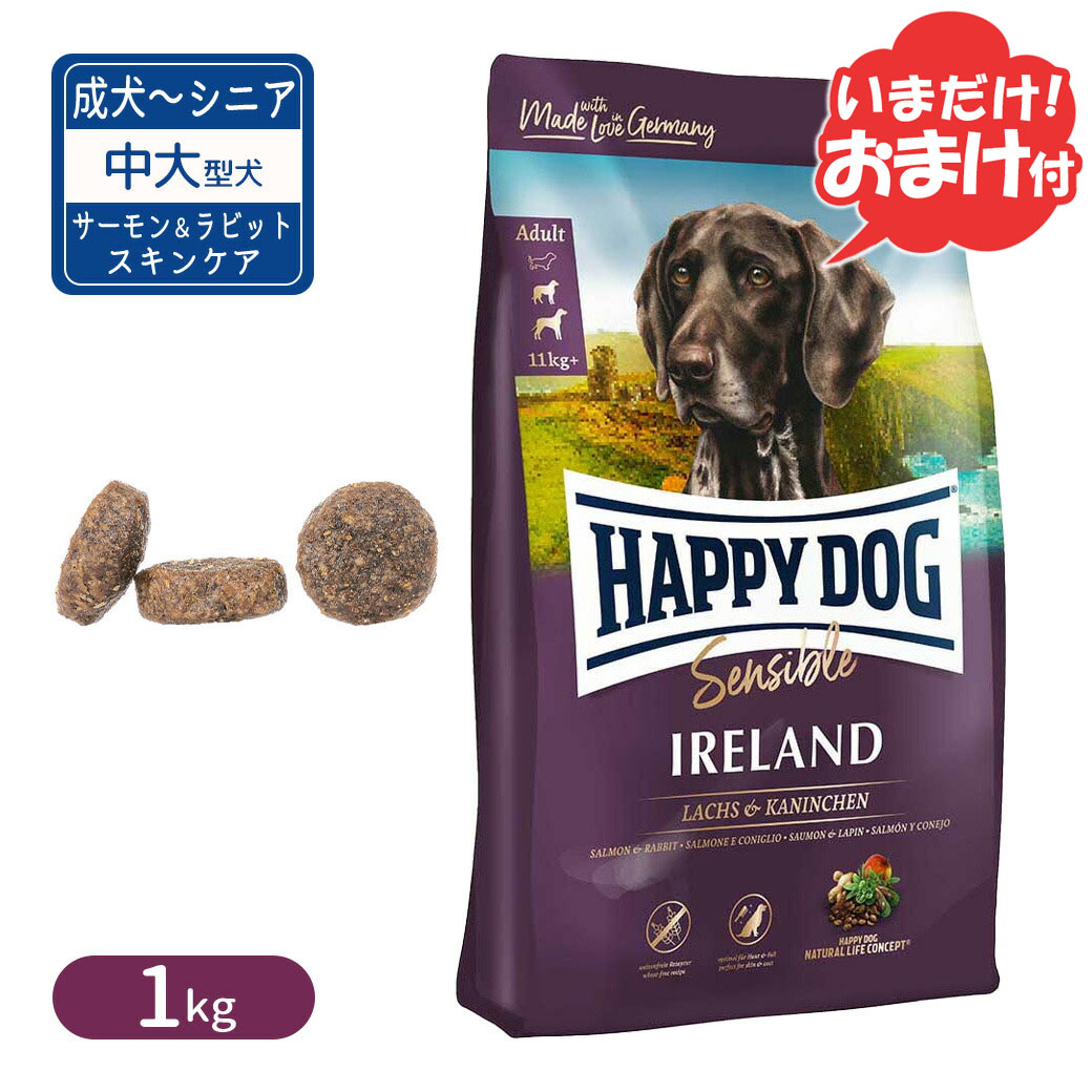 ハッピードッグ センシブル アイルランド サーモン＆ラビット スキンケア 1kg