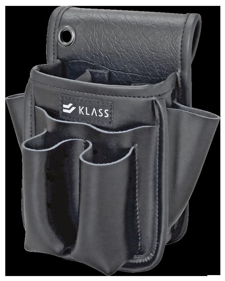 KLASS牛革腰袋ブラックS　21-1649※