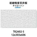 【着後レビューで選べる特典】岩綿吸音天井板「 ダイロートン トラバーチン」TK2602-S ＜12×303×606mm＞18枚入り（約1坪入り）大建工業製 天井の吸音で耳障りな音や残響を抑え 快適な空間環境を作ります。