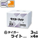 吉野石膏「タイガーライト」 3kg×4 軽量パテ 石膏パテ クロス用・上下兼用 せっこうボード用目地処理材