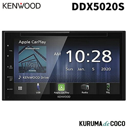 KENWOOD ケンウッド DDX5020S 6.8V型ワイド DVD CD USB Bluetooth搭載レシーバー Apple CarPlay対応/USBミラーリング対応