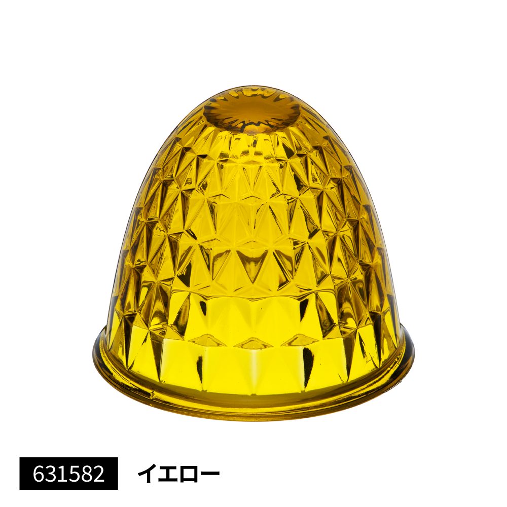 ジェットイノウエ 631582 バスマーカーランプ用G型レンズ単品 ガラスレンズ イエロー