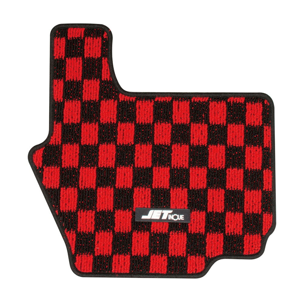 523298ジェットイノウエ ハローマットチェック柄　ベストワンファイターS　レッド／黒　R