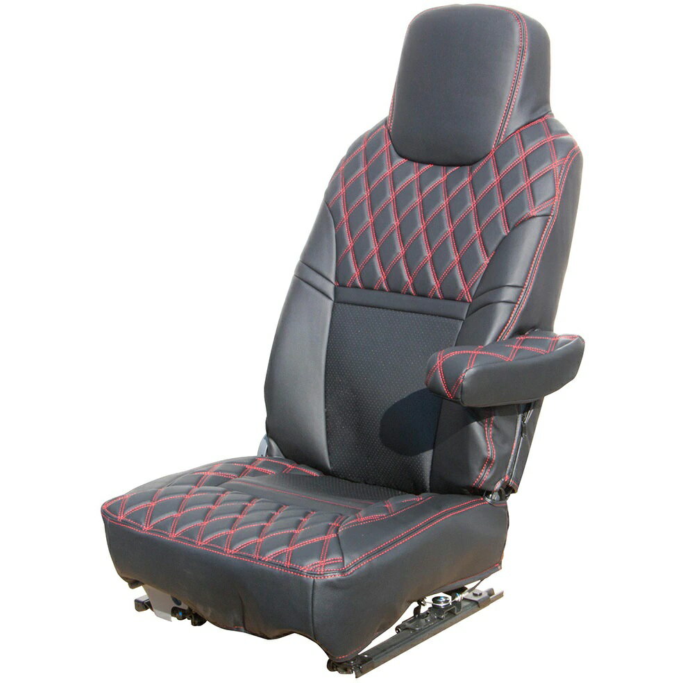 595332ジェットイノウエ COMBI車種別シートカバー　07フォワード　黒／赤糸