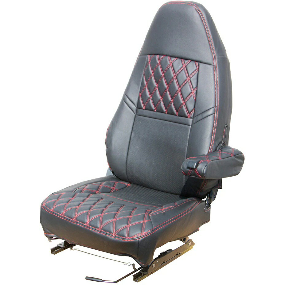 595337ジェットイノウエ COMBI車種別シートカバー　Bファイター　黒／赤糸