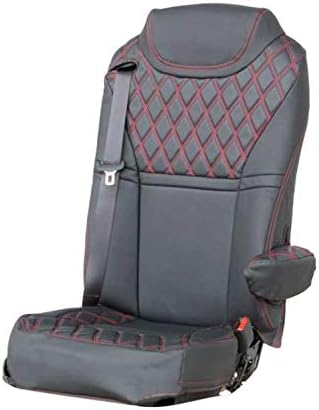 595345ジェットイノウエ COMBI車種別シートカバー　17Sグレート　黒／赤糸
