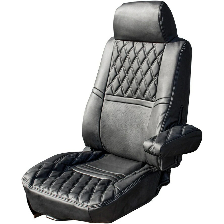 595361ジェットイノウエ COMBI車種別シートカバー　レンジャープロ　黒／黒糸