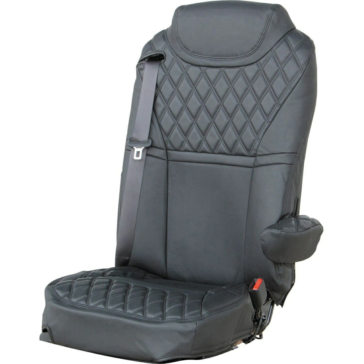 595366ジェットイノウエ COMBI車種別シートカバー　17プロフィア　黒／黒糸