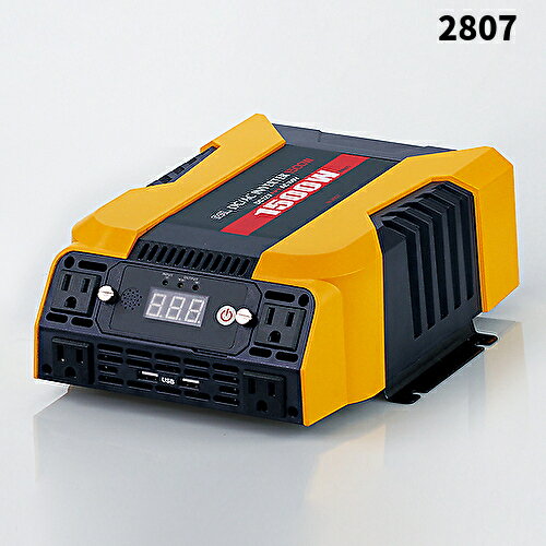 BAL大橋産業 No.2807 DC/ACインバーター1500W DC12VをAC100Vに変換 定格出力1500W
