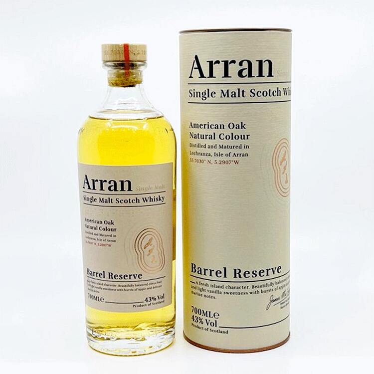 【送料無料】Arran　アラン　バレルリザーブ 43 % 700ml　ウイスキー Arran Barrel Reserve　お酒　晩酌　宅飲み　プレゼント　贈り物　お中元　お歳暮　父の日　母の日　 敬老の日　退職祝い　新築祝い　快気祝い