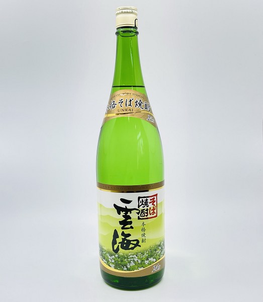 【送料無料】【そば焼酎】雲海　25°　1.8L　うんかい　雲海酒造　宮崎県　前割り　水割り　緑茶割り　プレゼント　ギフト　お中元　お歳暮　父の日　母の日　敬老の日　お祝い　退職祝い　就職祝い　新築祝い　快気祝い　結婚祝い　晩酌　宅飲み　手土産