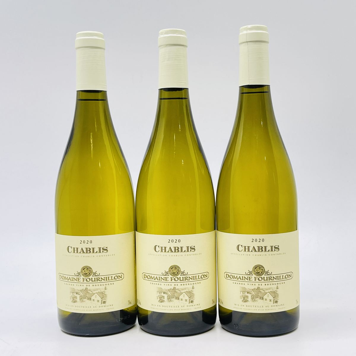 　ドメーヌフルニヨン　シャブリ　3本　シャブリ　白　750ml　DOMAINE FOURNILLON　CHABLIS