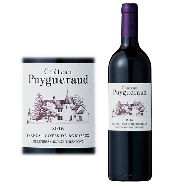 【父の日に】【送料無料】シャトー・ピュイグロー　2018　赤ワイン　フルボディ　750ml　Chateau Puygueraud　フランス　ボルドー 　コート・ド・ボルドー　Chateau Puygueraud　ワイン・アドヴォケイト89　ジェームス・サックリング93点　神の雫