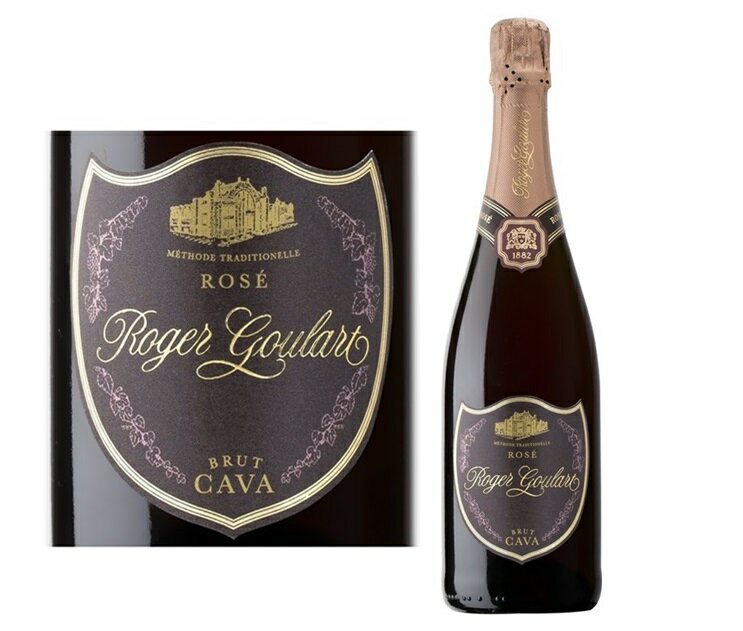 ロジャーグラート　カバ ロゼ ブリュット　人気スパークリングワイン　750ml　ロゼ　辛口　アルコール12％　Roger Goulart Cava Rose Brut　金賞受賞スパークリングワイン　旨安　カバ　Cava