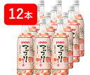 【送料無料】JINRO　マッコリピーチ 750ml　Alc4％　ピーチのとろりとした甘みと香りがやさしい飲み心地　12本セット