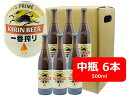 キリン 一番搾り ビール 【母の日に】【送料無料】6本セット　キリン　一番搾り　ビール　中瓶　500ml　KIRIN　国産　瓶ビール 家飲み　晩酌　瓶ビール好き　瓶ビールが旨い　ギフト　プレゼント　父の日　お祝い