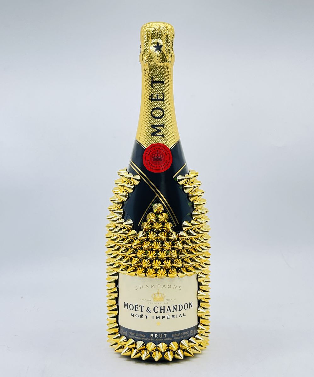 【送料無料】【映えるトゲトゲデコ】モエ・エ・シャンドン モエ アンペリアル ブリュット 750ml 泡 シャンパン Champagne シャンパーニュ モエシャン MOET & CHANDON MOET IMPERIAL moet&chandon トゲトゲ スタッズ デコボトル デコシャン トゲシャン インパクト大