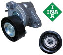 【送料無料/代引き出荷可能】INA製 ベルトテンショナー+プーリー 2点セット/ベンツ W221 W216 R230 W219 W207 W211 W212 W...