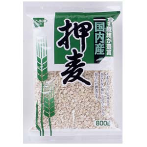 国内産　押麦（七分づき）800g×5個セット【沖縄・別送料】【健康フーズ】【05P03Dec16】