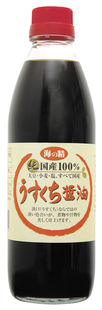 無添加醤油 国産うすくち醤油 500ml×12本セット【無添加/天然醸造/国内産/自然海塩使用/木桶醸造/長期熟成/淡口醤油/薄口醤油】淡口しょうゆ/薄口しょうゆ/非遺伝子組み換え】【海の精株式会社】【05P03Dec16】