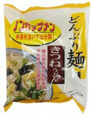 どんぶりに入れて熱湯を注ぐだけで手軽に食べられる「ノンカップメン」。刻み油揚げが入ったきつねうどんです。◆麺は国内産小麦粉を使用し、揚げ油は植物油を使用しています。◆刻み油揚げが入った、きつねうどんです。◆ご家庭のどんぶりに入れ、熱湯を注ぐだけで、簡単にお召し上がりいただけます。◆スープには化学調味料を一切使用しておりません。【食べ方・使用方法】1.めんを袋から取り出し、どんぶりに入れます。2.スープとかやくを入れます。3.熱湯を約350〜400ml（麺がかぶるくらい）をかけます。4.ラップ・鍋ぶた・皿などでフタをして、5分たったらよく混ぜてお召し上がりください。※冬場などはあらかじめ丼を温めてからお作りください。※熱湯を使用する際、またラップや鍋ぶた・皿などフタを取る際には火傷に充分ご注意ください。※鍋にお湯・めん・かやく・スープを入れて2分（お好みで調整して下さい）煮てもお召し上がりいただけます。【保存方法】 ※直射日光・高温多湿を避けて、常温で保存してください。*****************************○。原材料 。○油揚げめん：小麦粉（国内産100％）、パーム油、馬鈴薯でん粉（遺伝子組換えでない）、食塩、しょうゆ（大豆（遺伝子組換えでない）小麦を含む）、オニオンパウダー　スープ：食塩、砂糖、粉末しょうゆ（大豆（遺伝子組換えでない）小麦を含む）、デキストリン、酵母エキス、魚醤粉末、混合節粉末（サバを含む）、ほたてエキス、ごま油、昆布粉末　かやく：油あげ（大豆（遺伝子組換えでない）を含む）、わかめ、ねぎ 【開封前賞味期限】：製造日より5カ月開封後：お早くお召し上がりください。【栄養成分】1食78gあたりエネルギー 364kcal たんぱく質 7.1g 脂質 15.1g 炭水化物 50.1g ナトリウム 1.5g 食塩相当量 3.8g めん 0.6g スープ 3.2g 販売元：ムソー